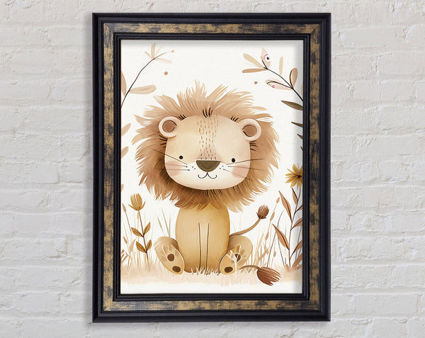 Little Lion Framed Print