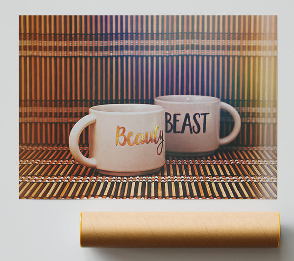 Golden Beauty And Beast Giclee Print