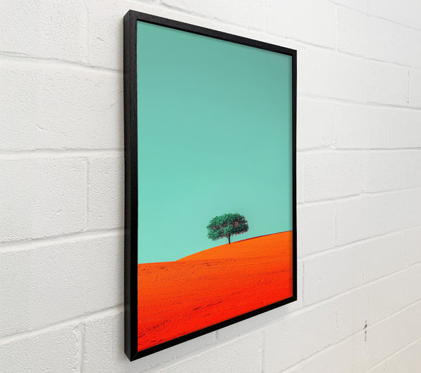 Lonely Tree On The Orange Lands