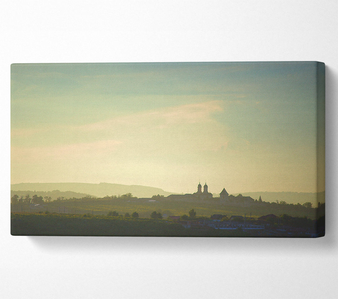 A Canvas Print of Golden Hills Silhouette Canvas Wall Art