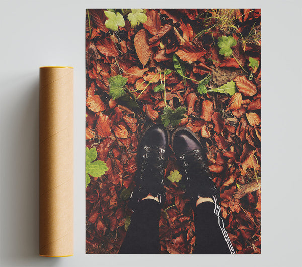 Autumn'S Brown Embrace Poster