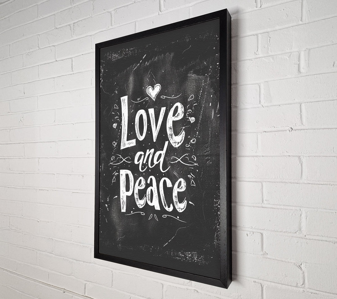  A Canvas Print of Love And Peace Canvas Print