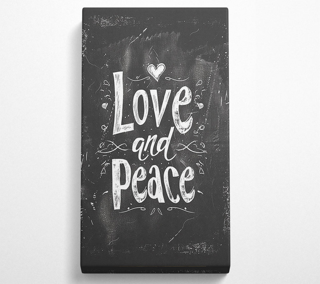  A Canvas Print of Love And Peace Canvas Print