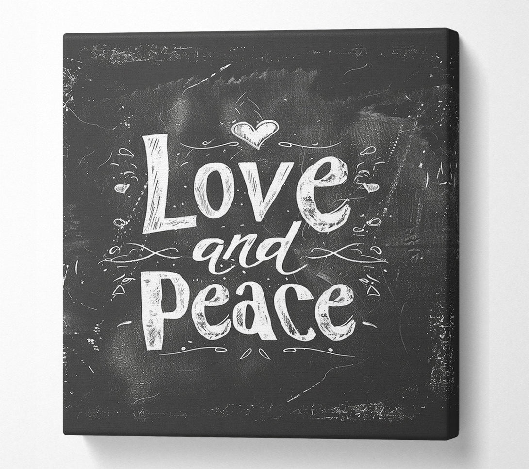  A Canvas Print of Love And Peace Canvas Print