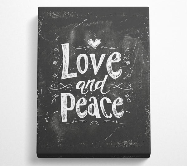  A Canvas Print of Love And Peace Canvas Print