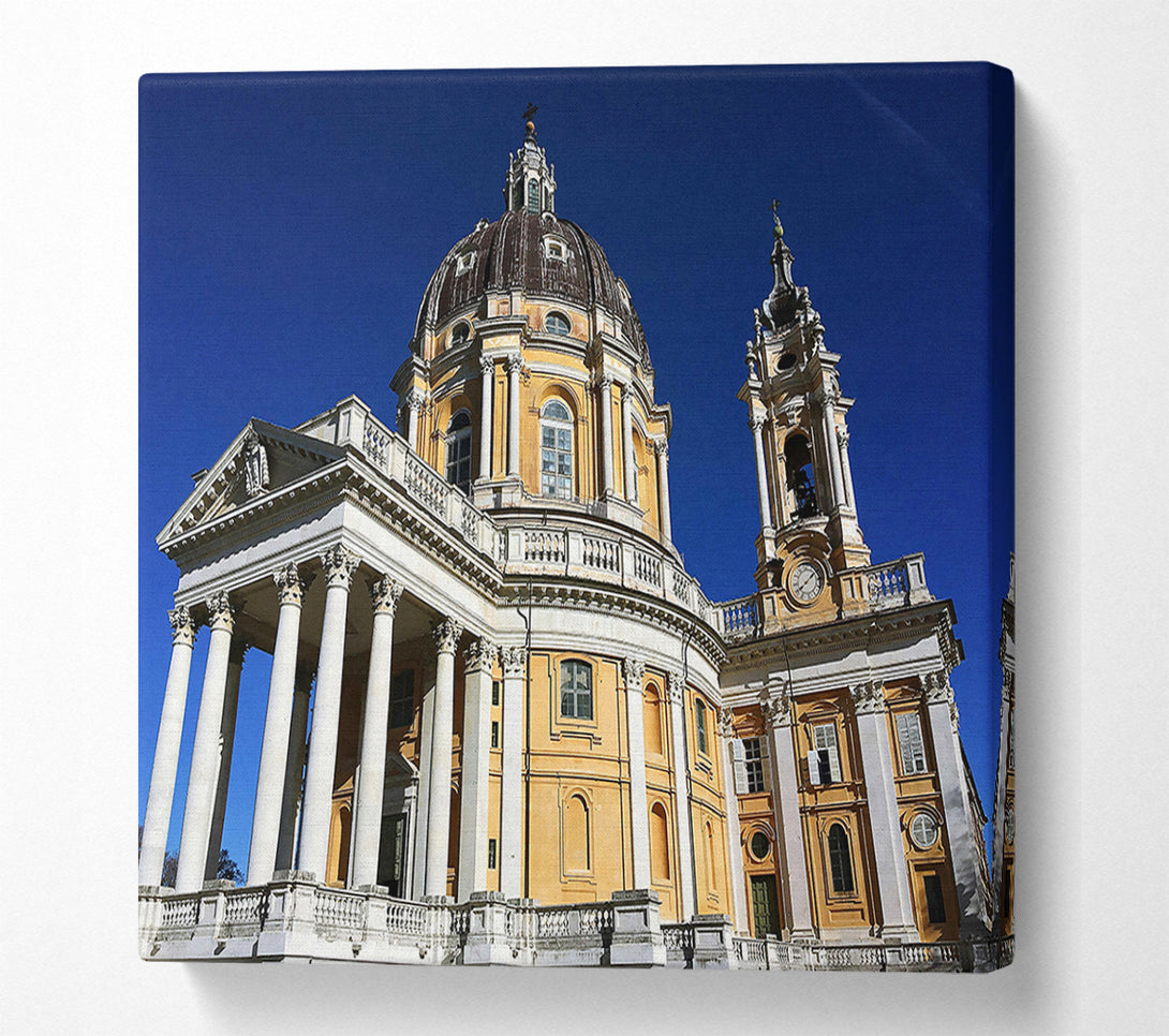  A Canvas Print of Golden Italian Dome Canvas Print