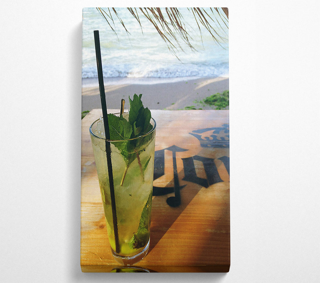  A Canvas Print of Green Beachside Mojito Canvas Wall Art