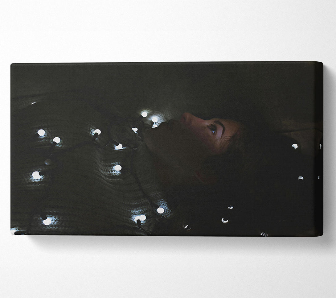  A Canvas Print of White Lights & Dark Dreams Canvas Print