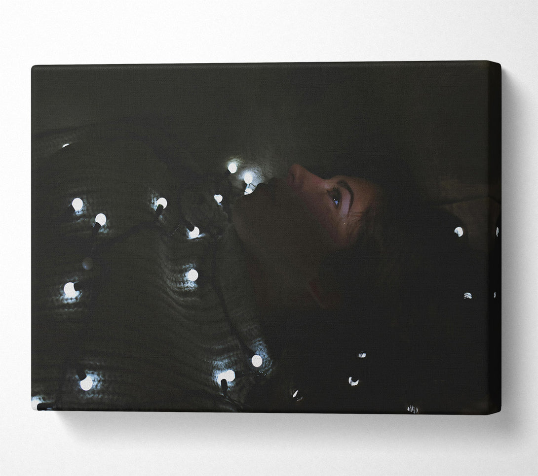  A Canvas Print of White Lights & Dark Dreams Canvas Print