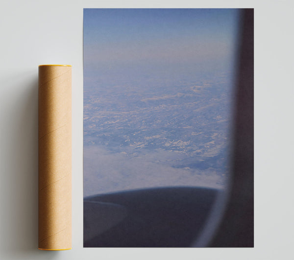 Blue Sky Mountains Poster