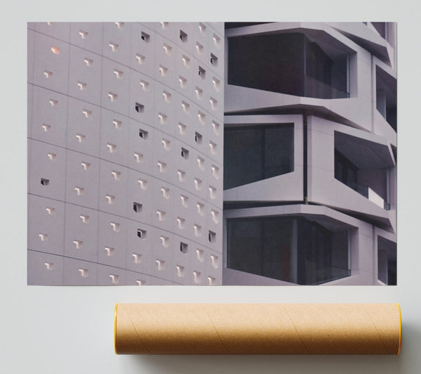 Pale Grey Facade Print