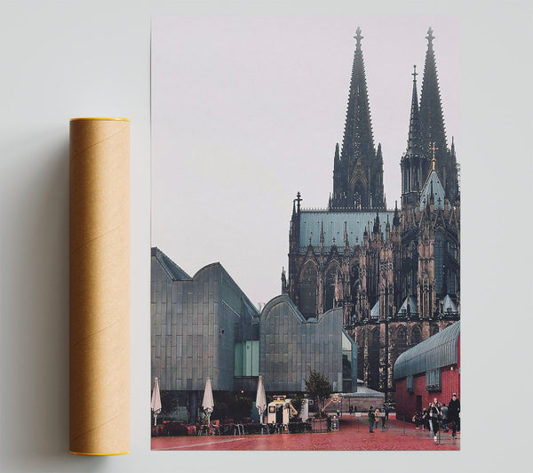 Grey Cathedral Shadows Giclee Print