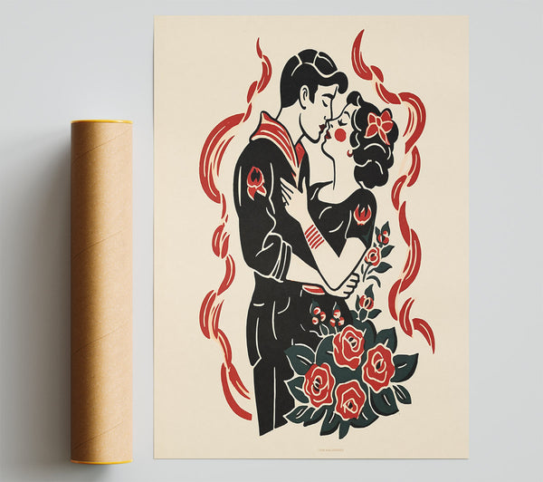 Lovers Of Dance Print