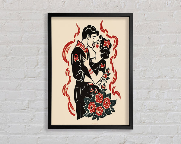 Lovers Of Dance Framed Print