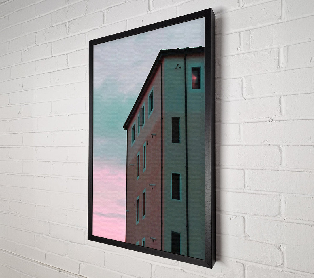  A Canvas Print of Pink Dusk Windows Canvas Wall Art