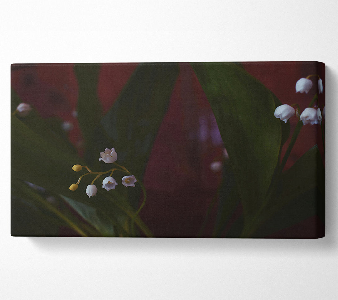  A Canvas Print of Burgundy Lily Blooms Canvas Art