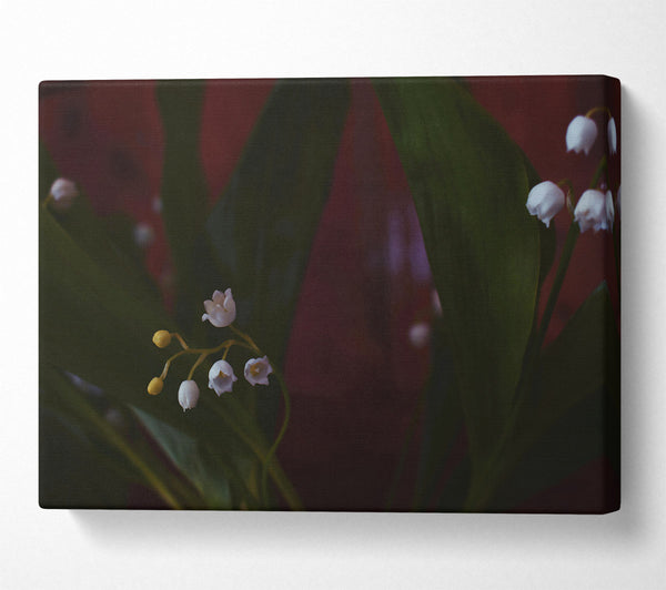  A Canvas Print of Burgundy Lily Blooms Canvas Art