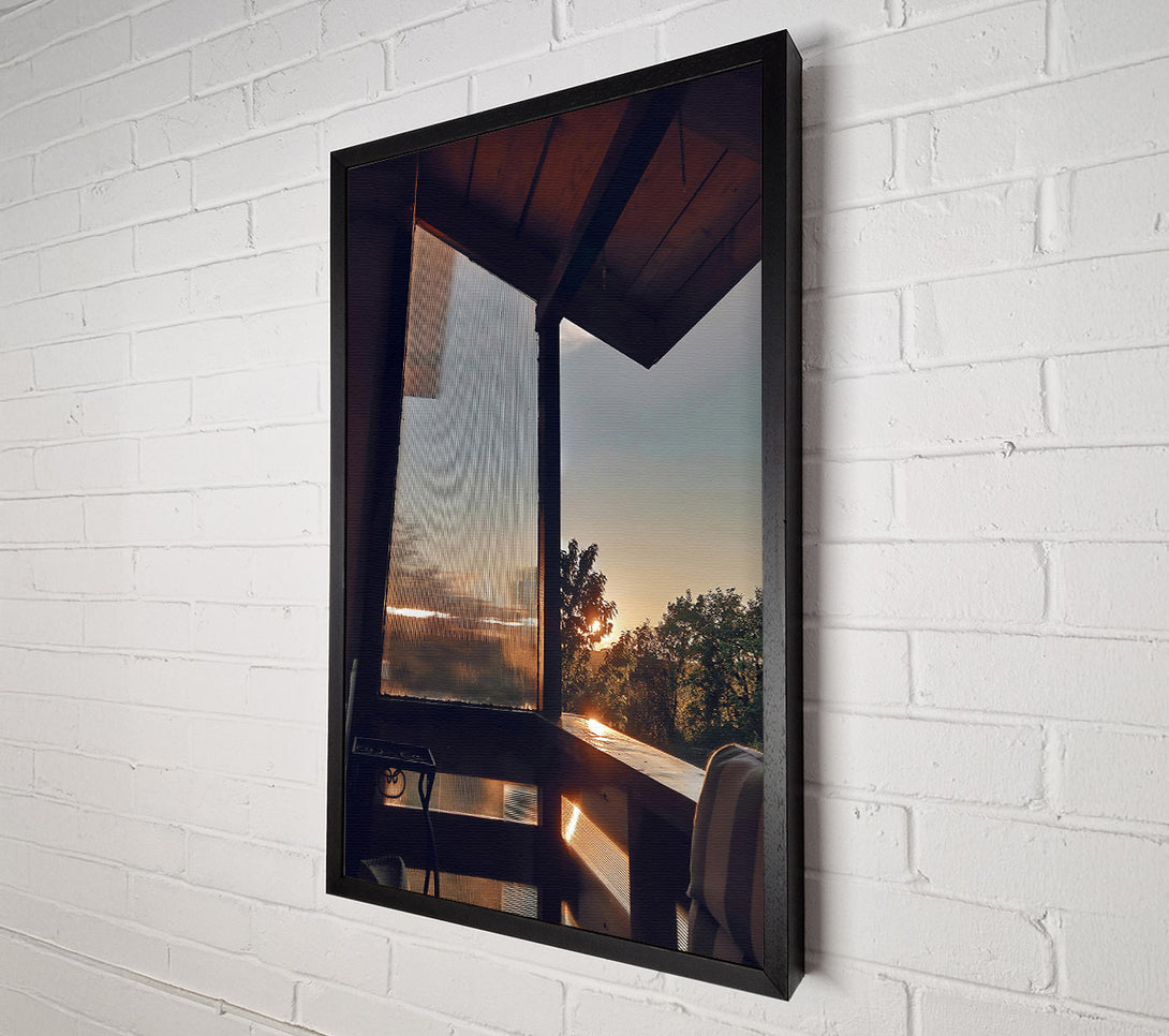  A Canvas Print of Golden Sunset View Canvas Print