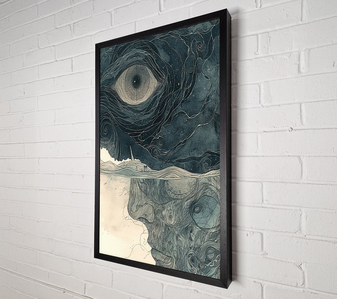  A Canvas Print of Mad Eye Face Canvas Wall Art