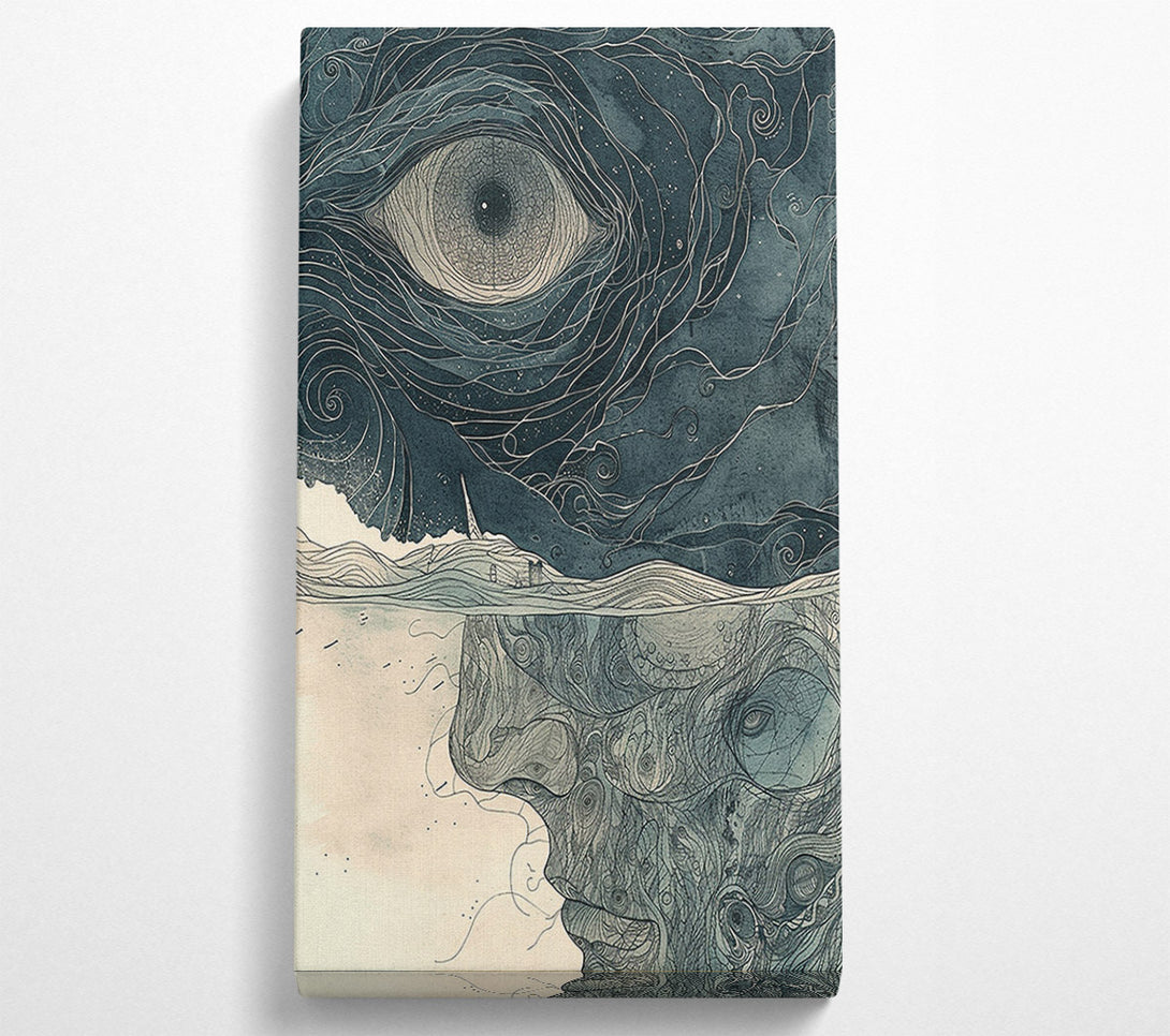  A Canvas Print of Mad Eye Face Canvas Wall Art