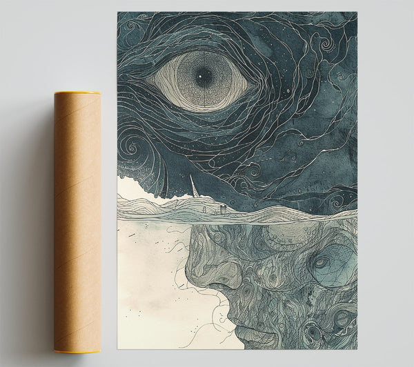 Mad Eye Face Poster