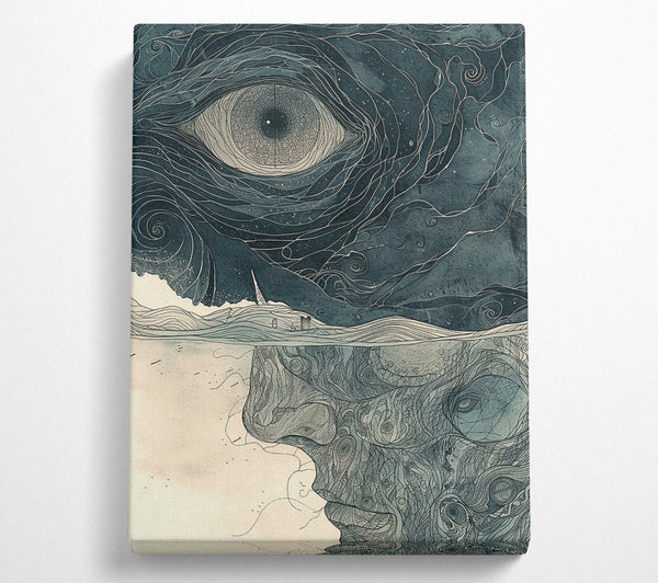  A Canvas Print of Mad Eye Face Canvas Wall Art