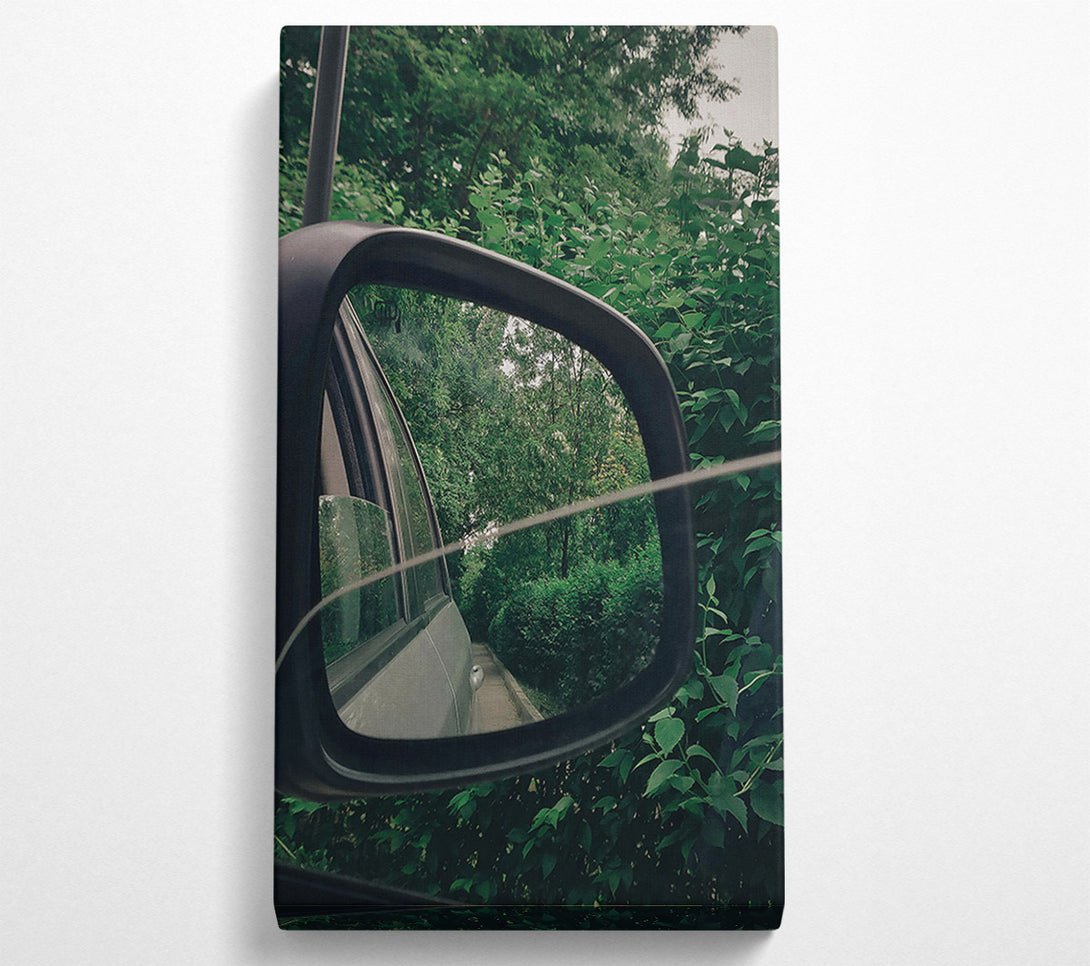  A Canvas Print of Green Mirror Reflections. Canvas Print