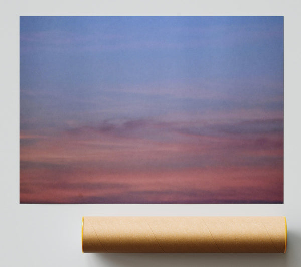 Pink And Blue Dusk Poster