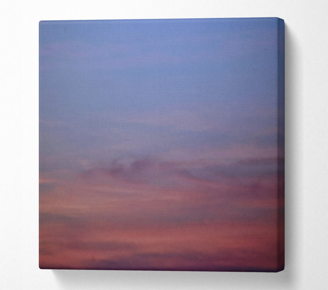  A Canvas Print of Pink And Blue Dusk Canvas Wall Art