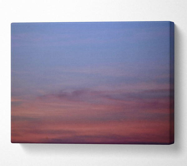  A Canvas Print of Pink And Blue Dusk Canvas Wall Art