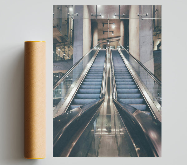 Silver Stairway To Somewhere Poster