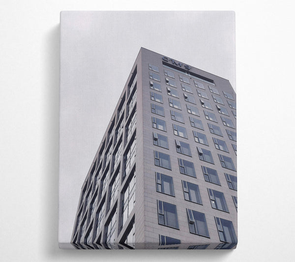  A Canvas Print of Gray Sky Windows Canvas Print