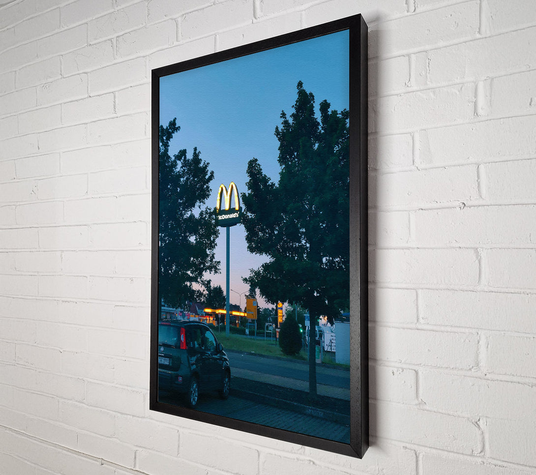  A Canvas Print of Golden Arches At Dusk Canvas Wall Art