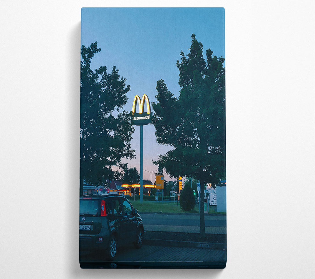  A Canvas Print of Golden Arches At Dusk Canvas Wall Art