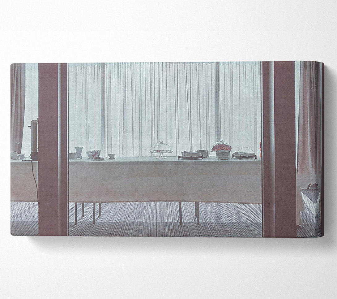  A Canvas Print of Pale Pink Table Setting Canvas Art
