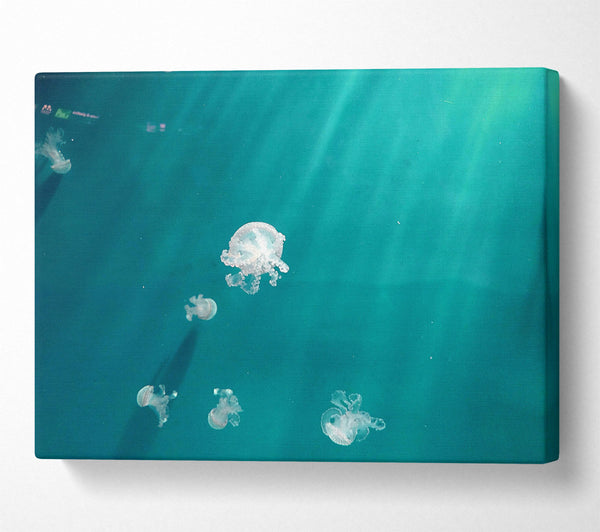  A Canvas Print of Teal Ocean Dreams Canvas Wall Art