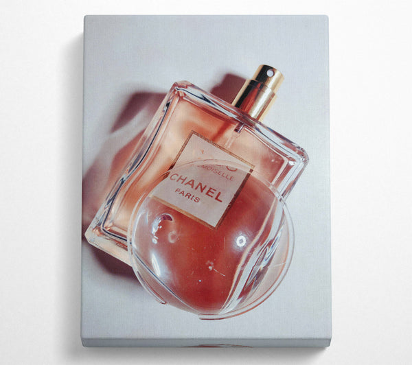  A Canvas Print of Pink Perfume Reflections. Canvas Print