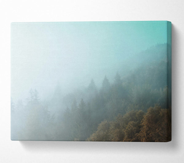 A Canvas Print of Blue Mist Forest Canvas Wall Art