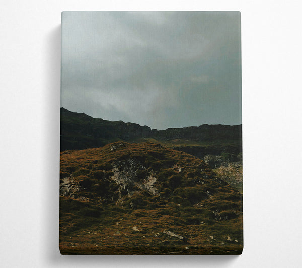  A Canvas Print of Green Mountain Shadows Canvas Art