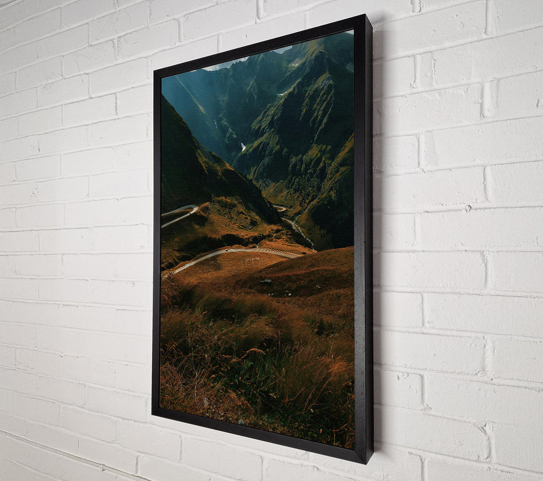  A Canvas Print of Golden Mountain Pass Canvas Wall Art