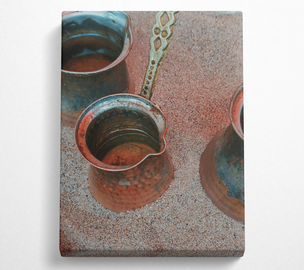  A Canvas Print of Warm Copper Brew Canvas Art
