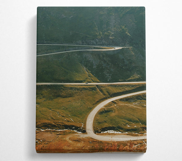  A Canvas Print of Green Winding Road Canvas Wall Art
