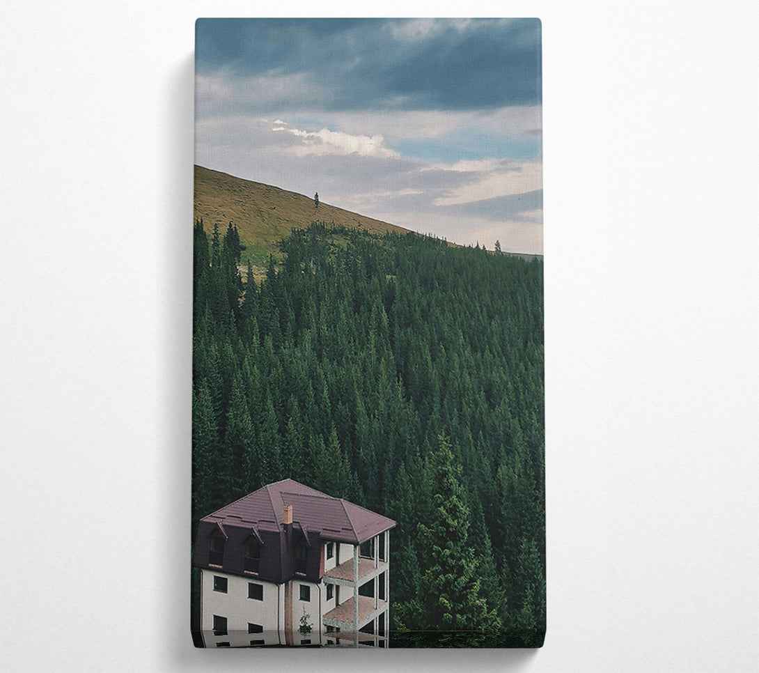  A Canvas Print of Green Roof Solitude Canvas Art