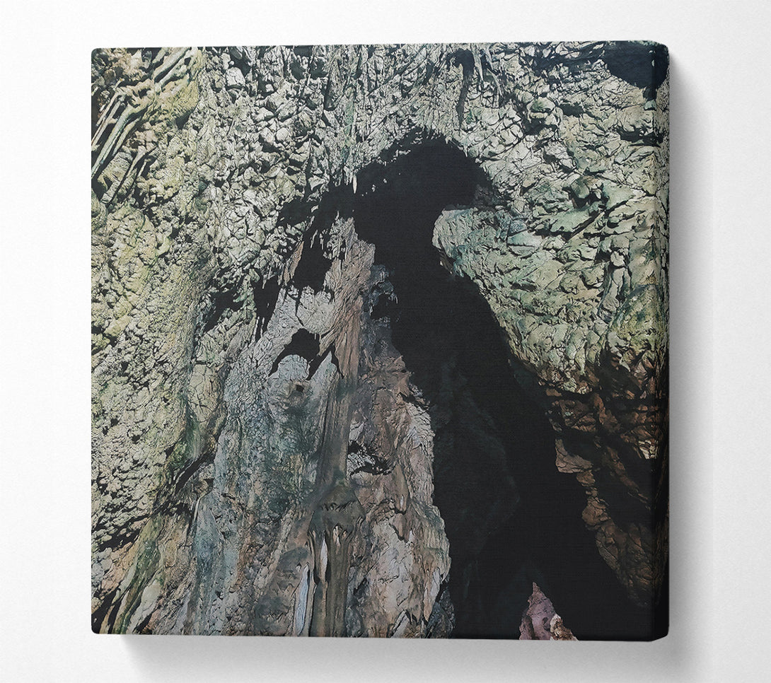  A Canvas Print of Grey Cave Entrance Canvas Art