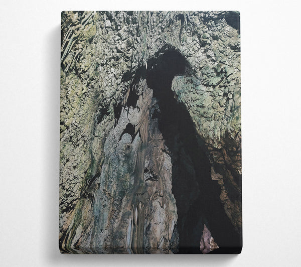  A Canvas Print of Grey Cave Entrance Canvas Art