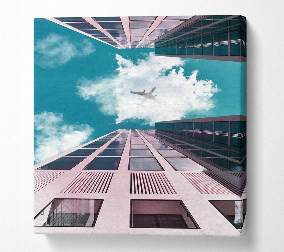  A Canvas Print of Pink Sky Flight Canvas Print