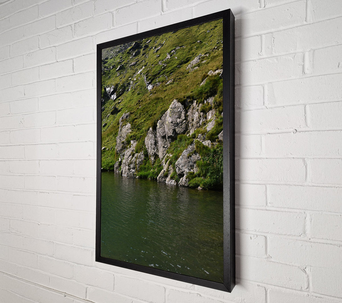  A Canvas Print of Emerald Green Stillness Canvas Print