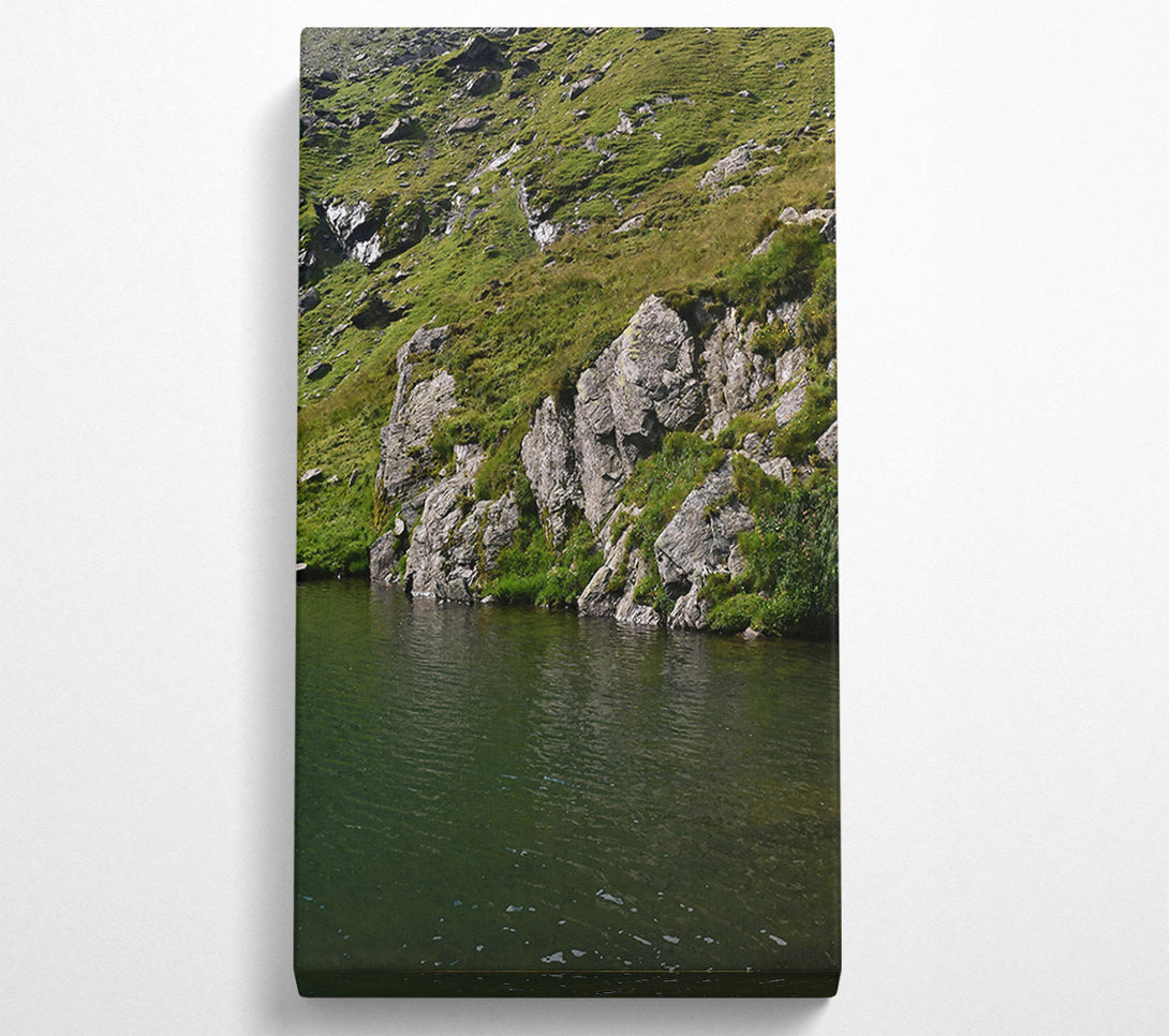  A Canvas Print of Emerald Green Stillness Canvas Print