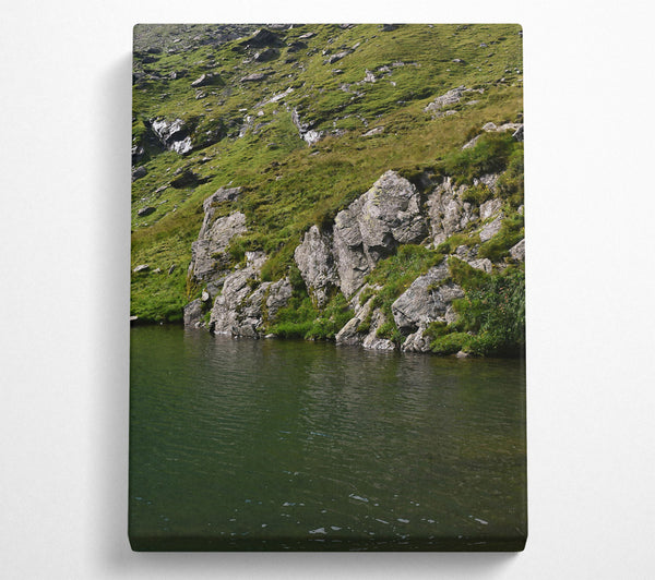  A Canvas Print of Emerald Green Stillness Canvas Print