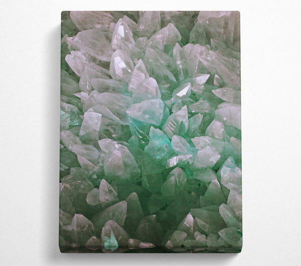  A Canvas Print of Emerald Crystal Clusters Canvas Wall Art